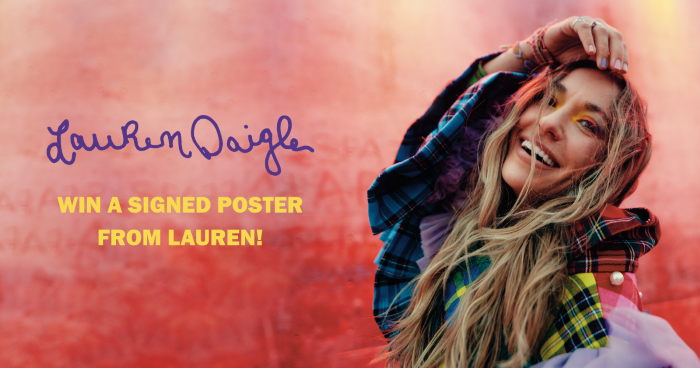 Lauren Daigle | Win A Signed “Thank God I Do” Poster
